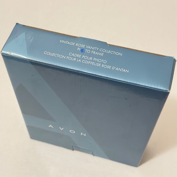 AVON Vint. Rose Vanity Collection Photo Frame Holds 3 1/2 x 5 Picture Hang/Stand - Picture 8 of 9